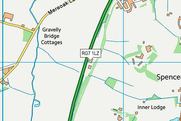 RG7 1LZ map - OS VectorMap District (Ordnance Survey) RG7 1LZ map - OS VectorMap District (Ordnance Survey)