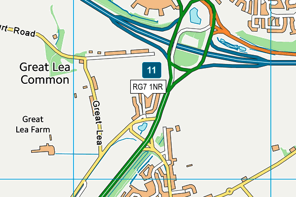 RG7 1NR map - OS VectorMap District (Ordnance Survey) RG7 1NR map - OS VectorMap District (Ordnance Survey)