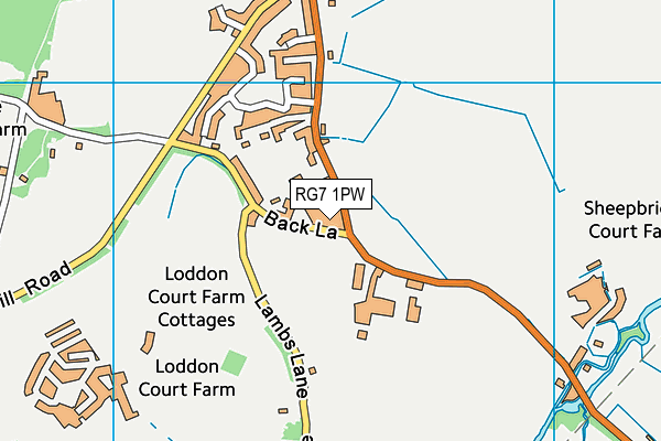 RG7 1PW map - OS VectorMap District (Ordnance Survey) RG7 1PW map - OS VectorMap District (Ordnance Survey)