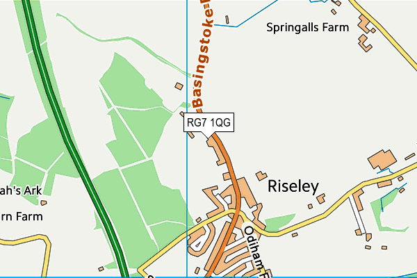 RG7 1QG map - OS VectorMap District (Ordnance Survey) RG7 1QG map - OS VectorMap District (Ordnance Survey)