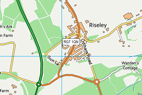 RG7 1QN map - OS VectorMap District (Ordnance Survey) RG7 1QN map - OS VectorMap District (Ordnance Survey)