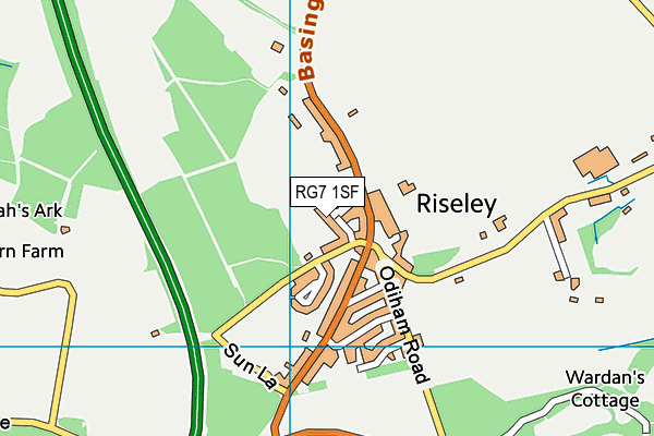 RG7 1SF map - OS VectorMap District (Ordnance Survey) RG7 1SF map - OS VectorMap District (Ordnance Survey)