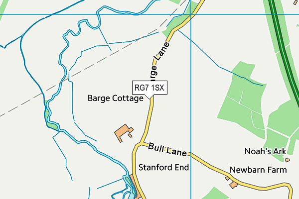 RG7 1SX map - OS VectorMap District (Ordnance Survey)