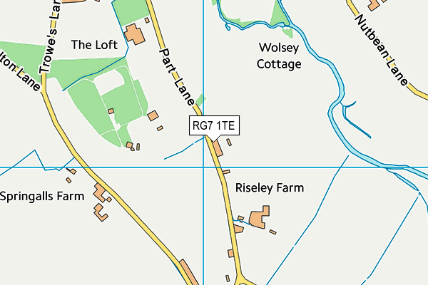 RG7 1TE map - OS VectorMap District (Ordnance Survey)