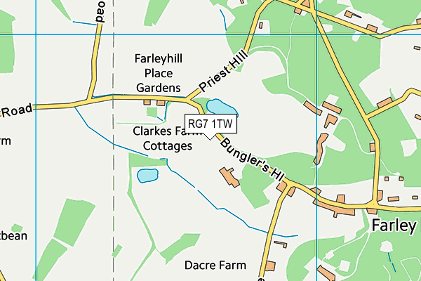RG7 1TW map - OS VectorMap District (Ordnance Survey) RG7 1TW map - OS VectorMap District (Ordnance Survey)