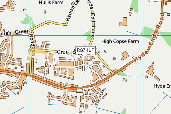 RG7 1UF map - OS VectorMap District (Ordnance Survey) RG7 1UF map - OS VectorMap District (Ordnance Survey)