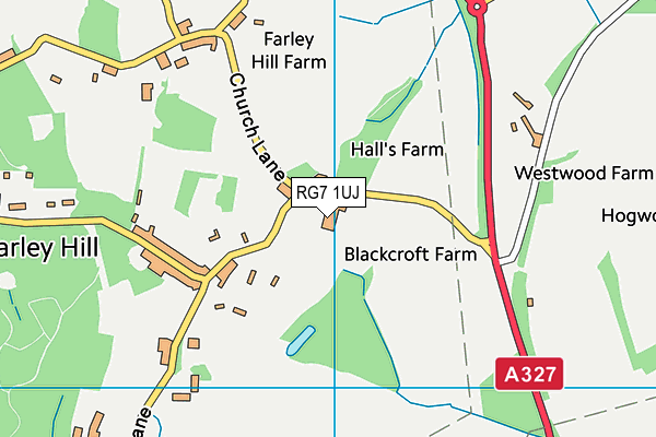 RG7 1UJ map - OS VectorMap District (Ordnance Survey)