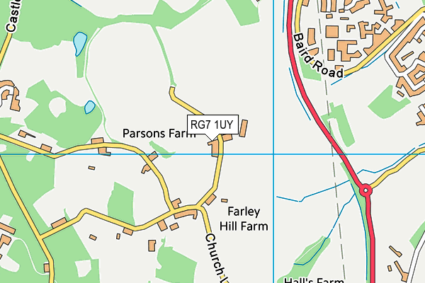 RG7 1UY map - OS VectorMap District (Ordnance Survey) RG7 1UY map - OS VectorMap District (Ordnance Survey)