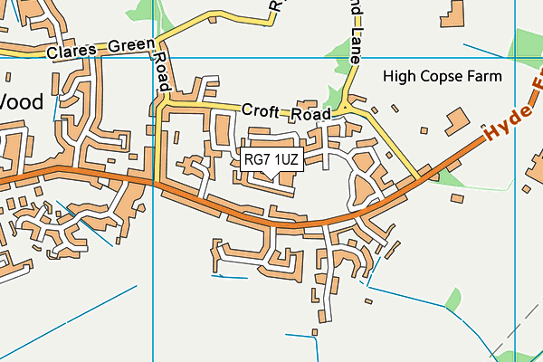 RG7 1UZ map - OS VectorMap District (Ordnance Survey) RG7 1UZ map - OS VectorMap District (Ordnance Survey)
