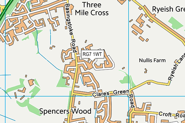 RG7 1WT map - OS VectorMap District (Ordnance Survey) RG7 1WT map - OS VectorMap District (Ordnance Survey)