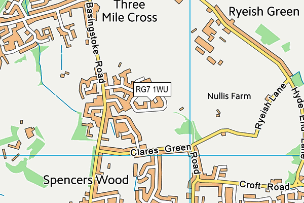 RG7 1WU map - OS VectorMap District (Ordnance Survey) RG7 1WU map - OS VectorMap District (Ordnance Survey)