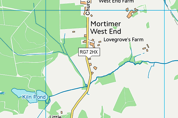 RG7 2HX map - OS VectorMap District (Ordnance Survey) RG7 2HX map - OS VectorMap District (Ordnance Survey)