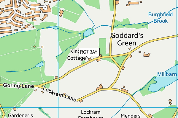 RG7 3AY map - OS VectorMap District (Ordnance Survey) RG7 3AY map - OS VectorMap District (Ordnance Survey)