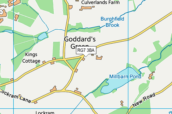 RG7 3BA map - OS VectorMap District (Ordnance Survey) RG7 3BA map - OS VectorMap District (Ordnance Survey)