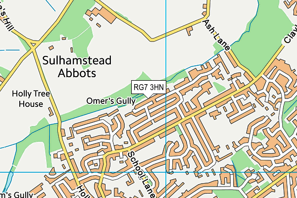 RG7 3HN map - OS VectorMap District (Ordnance Survey) RG7 3HN map - OS VectorMap District (Ordnance Survey)