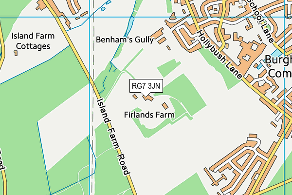 RG7 3JN map - OS VectorMap District (Ordnance Survey) RG7 3JN map - OS VectorMap District (Ordnance Survey)