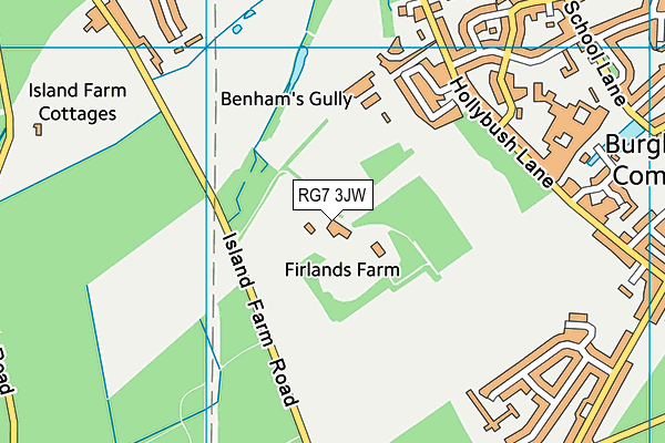 RG7 3JW map - OS VectorMap District (Ordnance Survey) RG7 3JW map - OS VectorMap District (Ordnance Survey)