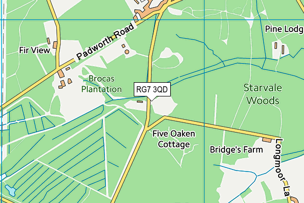 RG7 3QD map - OS VectorMap District (Ordnance Survey) RG7 3QD map - OS VectorMap District (Ordnance Survey)