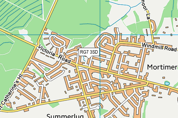 RG7 3SD map - OS VectorMap District (Ordnance Survey) RG7 3SD map - OS VectorMap District (Ordnance Survey)