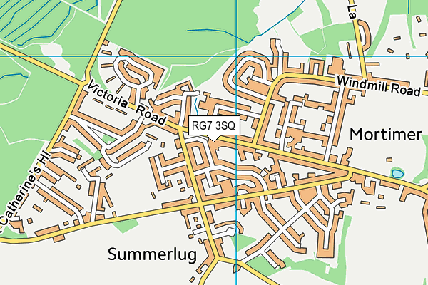 RG7 3SQ map - OS VectorMap District (Ordnance Survey) RG7 3SQ map - OS VectorMap District (Ordnance Survey)