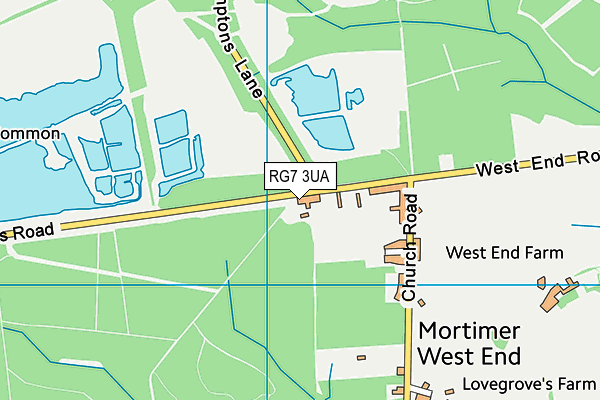 RG7 3UA map - OS VectorMap District (Ordnance Survey) RG7 3UA map - OS VectorMap District (Ordnance Survey)