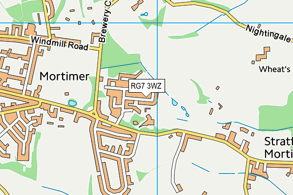 RG7 3WZ map - OS VectorMap District (Ordnance Survey) RG7 3WZ map - OS VectorMap District (Ordnance Survey)