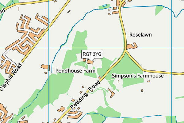 RG7 3YG map - OS VectorMap District (Ordnance Survey)