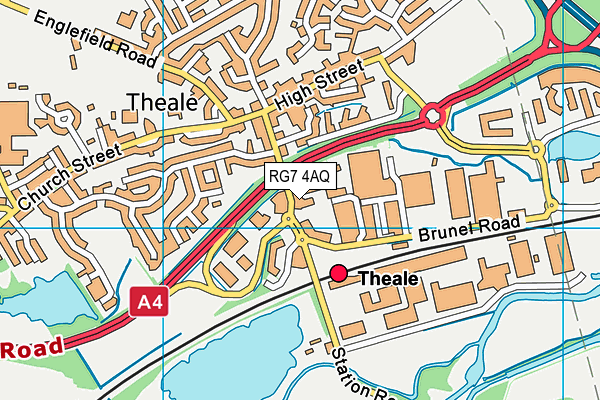 RG7 4AQ map - OS VectorMap District (Ordnance Survey) RG7 4AQ map - OS VectorMap District (Ordnance Survey)