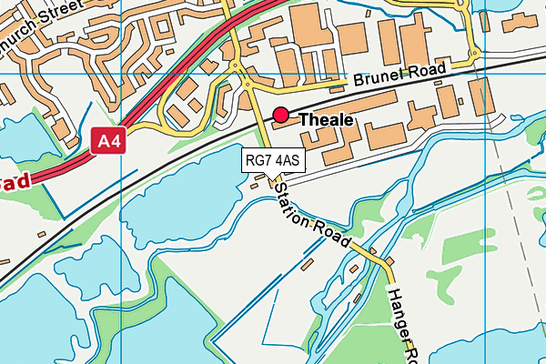 RG7 4AS map - OS VectorMap District (Ordnance Survey) RG7 4AS map - OS VectorMap District (Ordnance Survey)