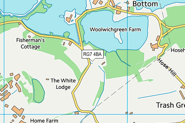 RG7 4BA map - OS VectorMap District (Ordnance Survey) RG7 4BA map - OS VectorMap District (Ordnance Survey)