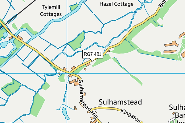 RG7 4BJ map - OS VectorMap District (Ordnance Survey) RG7 4BJ map - OS VectorMap District (Ordnance Survey)