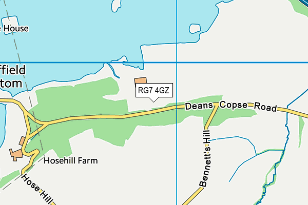 RG7 4GZ map - OS VectorMap District (Ordnance Survey) RG7 4GZ map - OS VectorMap District (Ordnance Survey)