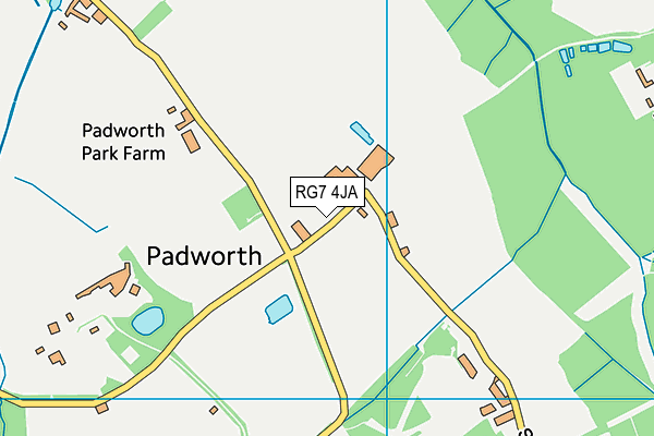 RG7 4JA map - OS VectorMap District (Ordnance Survey)