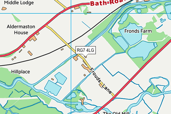 RG7 4LG map - OS VectorMap District (Ordnance Survey) RG7 4LG map - OS VectorMap District (Ordnance Survey)