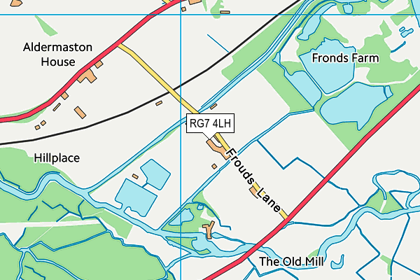 RG7 4LH map - OS VectorMap District (Ordnance Survey) RG7 4LH map - OS VectorMap District (Ordnance Survey)