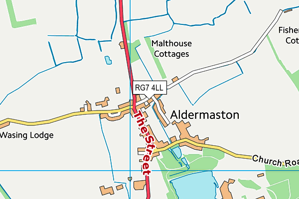 RG7 4LL map - OS VectorMap District (Ordnance Survey) RG7 4LL map - OS VectorMap District (Ordnance Survey)