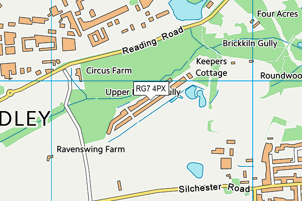RG7 4PX map - OS VectorMap District (Ordnance Survey) RG7 4PX map - OS VectorMap District (Ordnance Survey)