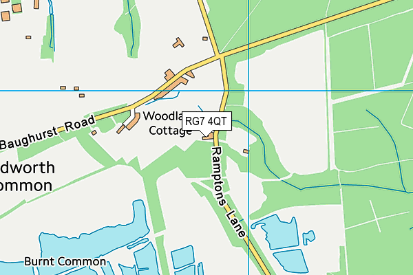 RG7 4QT map - OS VectorMap District (Ordnance Survey) RG7 4QT map - OS VectorMap District (Ordnance Survey)