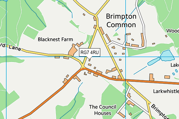 RG7 4RU map - OS VectorMap District (Ordnance Survey) RG7 4RU map - OS VectorMap District (Ordnance Survey)