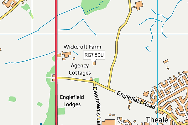 RG7 5DU map - OS VectorMap District (Ordnance Survey) RG7 5DU map - OS VectorMap District (Ordnance Survey)
