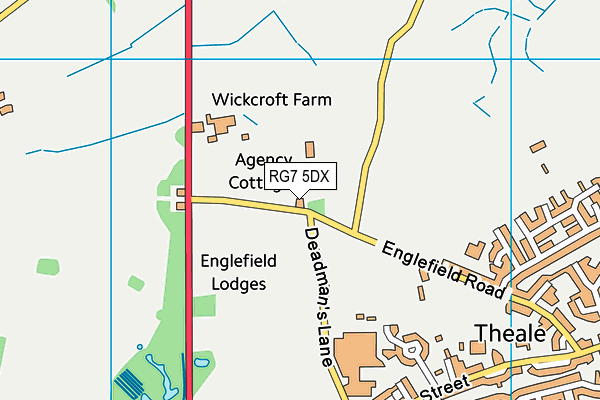 RG7 5DX map - OS VectorMap District (Ordnance Survey)
