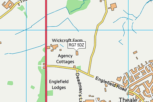 RG7 5DZ map - OS VectorMap District (Ordnance Survey) RG7 5DZ map - OS VectorMap District (Ordnance Survey)