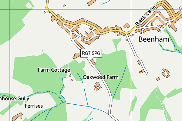 RG7 5PG map - OS VectorMap District (Ordnance Survey) RG7 5PG map - OS VectorMap District (Ordnance Survey)