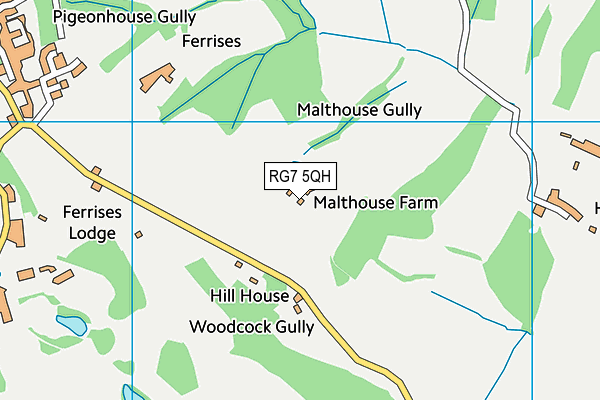 RG7 5QH map - OS VectorMap District (Ordnance Survey) RG7 5QH map - OS VectorMap District (Ordnance Survey)