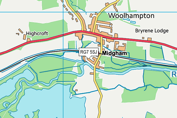 RG7 5SJ map - OS VectorMap District (Ordnance Survey) RG7 5SJ map - OS VectorMap District (Ordnance Survey)