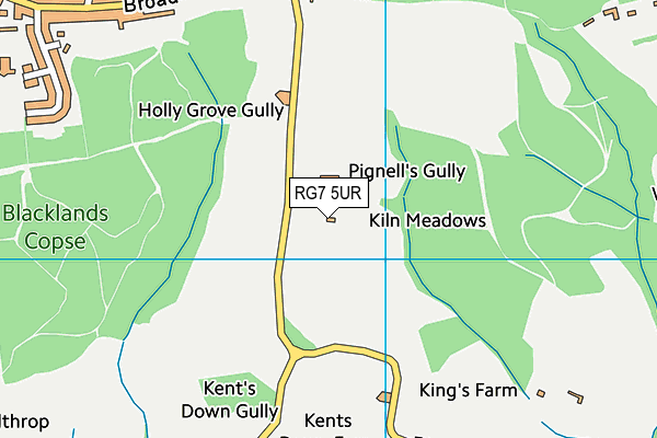 RG7 5UR map - OS VectorMap District (Ordnance Survey) RG7 5UR map - OS VectorMap District (Ordnance Survey)