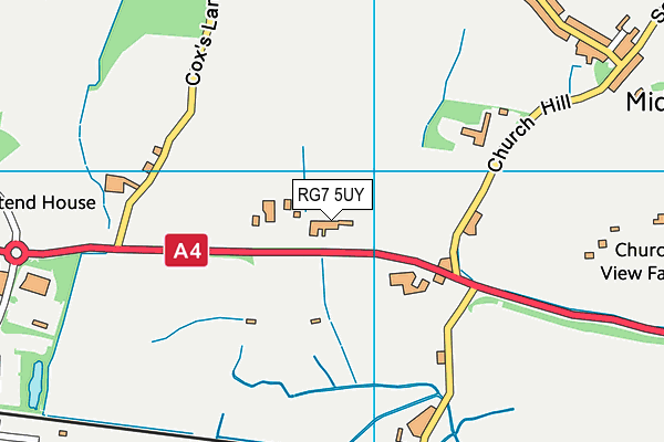 RG7 5UY map - OS VectorMap District (Ordnance Survey) RG7 5UY map - OS VectorMap District (Ordnance Survey)