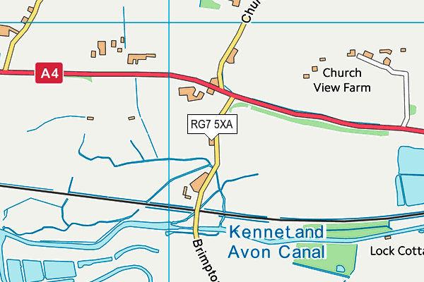RG7 5XA map - OS VectorMap District (Ordnance Survey) RG7 5XA map - OS VectorMap District (Ordnance Survey)