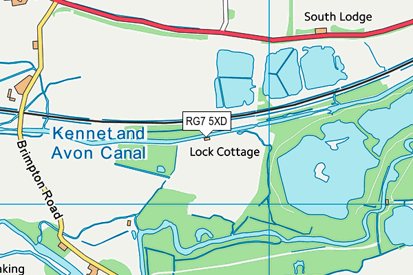 RG7 5XD map - OS VectorMap District (Ordnance Survey) RG7 5XD map - OS VectorMap District (Ordnance Survey)