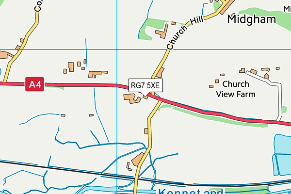 RG7 5XE map - OS VectorMap District (Ordnance Survey) RG7 5XE map - OS VectorMap District (Ordnance Survey)